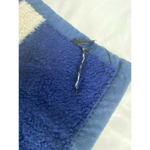 Vintage Blue Yellow Red White Throw Blanket  59x75 Acrylic Blend Revert of Spain - Picture 5 of 5